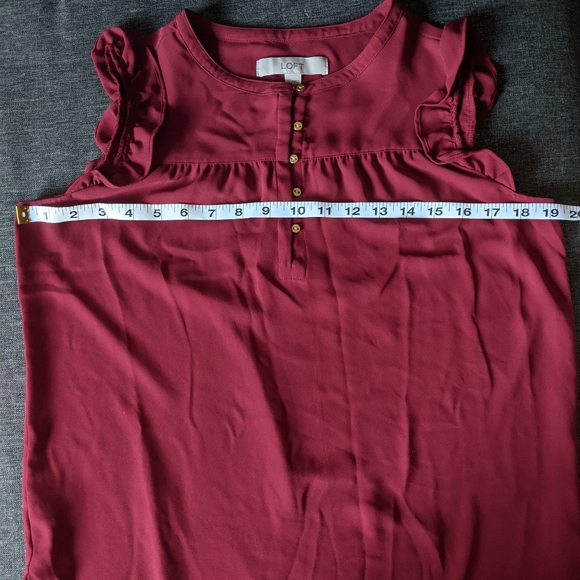 Cute Fall Blouse | LOFT | Size S - Picture 6 of 7